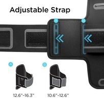 sporto deklas telefonui - Spigen A700 Universal Sports Armband Pouch for 6.9" (175 x 99mm) Black - 3 nuotrauka