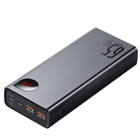 power bank 65w baseus - Baseus Adaman Metal PPIMDA-D01 20000 mAh Black (Juoda) - 2 nuotrauka