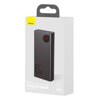 power bank 65w baseus - Baseus Adaman Metal PPIMDA-D01 20000 mAh Black (Juoda) - 4 nuotrauka