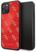 iphone 11 pro max - Guess 4G Double Layer Glitter Back Case For Apple iPhone 11 Pro Max Red - 1 nuotrauka