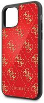 iphone 11 pro max - Guess 4G Double Layer Glitter Back Case For Apple iPhone 11 Pro Max Red - 4 nuotrauka