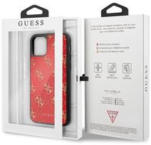 iphone 11 pro max - Guess 4G Double Layer Glitter Back Case For Apple iPhone 11 Pro Max Red - 7 nuotrauka
