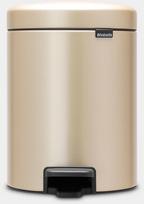 senukai siuksliadeze - Brabantia NewIcon Pedal Bin 5l Champagne - 2 nuotrauka