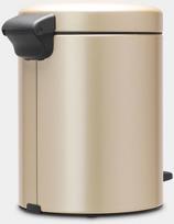 senukai siuksliadeze - Brabantia NewIcon Pedal Bin 5l Champagne - 3 nuotrauka
