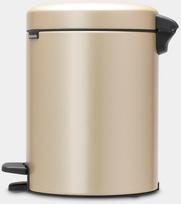 senukai siuksliadeze - Brabantia NewIcon Pedal Bin 5l Champagne - 4 nuotrauka
