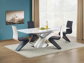 Valgomojo stalas Halmar Sandor White, 1600 - 2200x900x750 mm