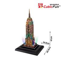 cubicfun 3d puzzle - 3D dėlionė: Empire State Building (su LED apšvietimu) - 5 nuotrauka