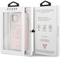 senukai iphone - Guess 4G Tone On Tone Back Case For Apple iPhone 11 Pro Pink - 7 nuotrauka