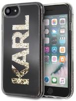 iphone 8 deklas - Karl Lagerfeld Karl Logo Glitter Back Case For Apple iPhone 7/8 Black - 1 nuotrauka