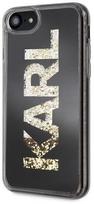 iphone 8 deklas - Karl Lagerfeld Karl Logo Glitter Back Case For Apple iPhone 7/8 Black - 2 nuotrauka