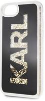 iphone 8 deklas - Karl Lagerfeld Karl Logo Glitter Back Case For Apple iPhone 7/8 Black - 3 nuotrauka