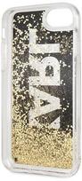 iphone 8 deklas - Karl Lagerfeld Karl Logo Glitter Back Case For Apple iPhone 7/8 Black - 4 nuotrauka