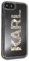 iphone 8 deklas - Karl Lagerfeld Karl Logo Glitter Back Case For Apple iPhone 7/8 Black - 5 nuotrauka