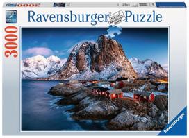 delione 3000 - Ravensburger Puzzle Hamnoy Lofoten 3000pcs 17081 - 1 nuotrauka