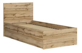 Black Red White Tetrix Bed B 90x200cm Wotan Oak