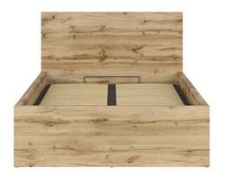 lova viengule 120x200 - Black Red White Tetrix Bed B 120x200cm Wotan Oak - 3 nuotrauka