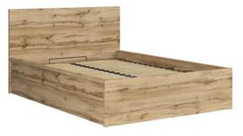 Black Red White Tetrix Bed B 140x200cm Wotan Oak