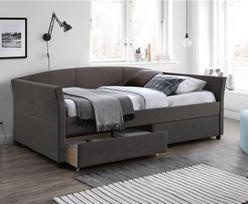 viengules lovos 200 90 - Home4you Bed Genesis 90x200cm Grey - 2 nuotrauka