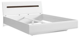 brw azteca - Black Red White Azteca Trio Bed 160x200cm White - 2 nuotrauka