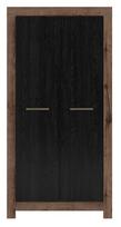 spintos 195 - Black Red White Balin Wardrobe Oak/Black Oak - 2 nuotrauka