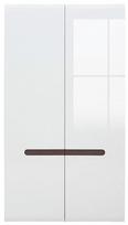 Black Red White Azteca Trio Wardrobe 105x193cm White