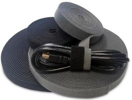 velcro straps - Savio Cable Strap 10mx20mm Black - 2 nuotrauka