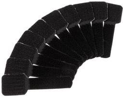 velcro laidu - Label The Cable PRO Wall Velcro Cable Holder Set of 50 Black - 1 nuotrauka