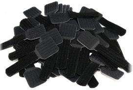 velcro laidu - Label The Cable PRO Wall Velcro Cable Holder Set of 50 Black - 2 nuotrauka