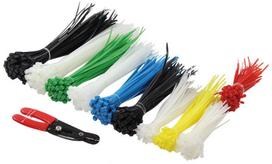 LogiLink Cable Tie Set x 600 + Wire Stripper
