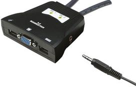 switch usb - Manhattan 2-Port Mini KVM Switch 151245 - 2 nuotrauka