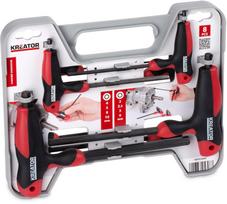 atsuktuvai t - Kreator KRT410007 HEX Key Set T-Hand 8pcs - 3 nuotrauka