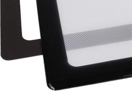 ausinimo groteles - DEMCiflex Dust Filter 140mm Black/White DF0382 - 2 nuotrauka