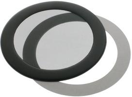 ausinimo groteles - DEMCiflex Dust Filter 140mm Round Black DF0014 - 1 nuotrauka