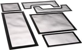 ausinimo groteles - DEMCiflex Dust Filter Black DF0335 Set For Cooler Master HAF XB - 1 nuotrauka