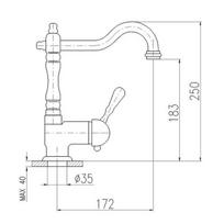 zalvario maisytuvai - Praustuvo maišytuvas Domoletti DL508.5/8SM - 2 nuotrauka