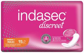Indasec Discreet Pads 15pcs Maxi
