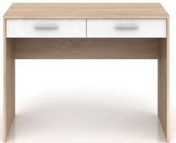 Black Red White Nepo Plus Desk Sonoma Oak/White