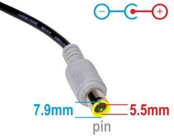 7.4 5.0 kroviklis - Akyga Power Adapter 20V/4.5A 90W 7.9x5.5+pin - 4 nuotrauka