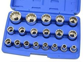 terksles rinkinys - Geko Socket Head Set 1/2'' 19pcs - 7 nuotrauka