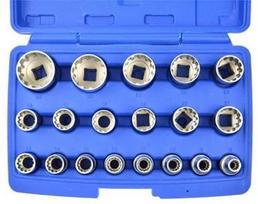 terksles rinkinys - Geko Socket Head Set 1/2'' 19pcs - 10 nuotrauka