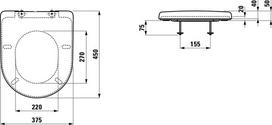 klozetai unitazai - Unitazo dangtis Laufen Pro 8939580000001, 37,5 x 45 cm - 2 nuotrauka