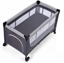 kinderkraft maniezas - Kinderkraft Leody - kelioninė lovelė 120x60 | Pilka - 4 nuotrauka