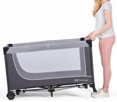 kinderkraft maniezas - Kinderkraft Leody - kelioninė lovelė 120x60 | Pilka - 8 nuotrauka