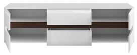 43 tv - Black Red White TV Cabinet Azteca Trio White - 3 nuotrauka