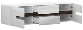 43 tv - Black Red White TV Cabinet Azteca Trio White - 4 nuotrauka