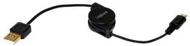 kabelis usb type a to type b - LogiLink Cable USB to USB-micro Black 0.75m - 2 nuotrauka
