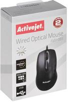 kompiutero peles - ActiveJet AMY-083 Optical Black (Juodos) - 4 nuotrauka