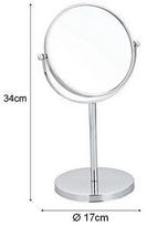 veidrodziai - Axentia Magnifying Table-Mirror Round Chromed - 5 nuotrauka