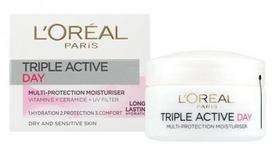 triple dry - L´Oreal Paris Triple Active Day Cream 50ml - 2 nuotrauka