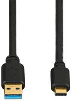 type c pakrovejas - Hama USB to USB-C Cable 1.8m Black - 2 nuotrauka